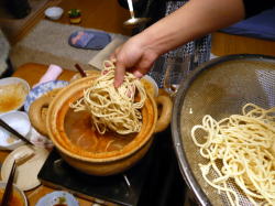 モツ鍋のシメはチャンポン麺